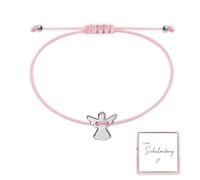 BOYATONG Bracelet ange gardien pour fille avec carte de rentrée scolaire, cadeau pour la rentrée des classes, contenu du sac d'école, cadeau de rentrée scolaire pour fille (rose), 16 bis 30