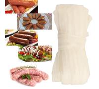 Boyau De Saucisse En Collagène 32mm, 5 Pack Boyau De Saucisse Pour Des Saucisses Maison Savoureuses, Jambon, Saucisse De Petit Déjeuner, Saucisse Italienne, Knoblewurst, Pepperoni
