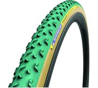 Michelin Boyau tubulaire Power Cyclocross Mud 700x33 Latex Protection Vert/Beige
