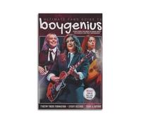 Boygenius Couverture de l'album signée limitée, couverture d'album de musique, chanteuse pop hip-hop, rap et vedette, décoration murale sur toile pour fille et garçon, adolescent, décoration de