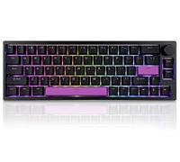 BOYI 66Pro - Clavier mécanique avec interrupteur magnétique à déclenchement rapide, 60 % de point d'actionnement hyperrapide, réglable, vitesse de sondage de 8 K Hz, clavier de jeu filaire RVB, avec