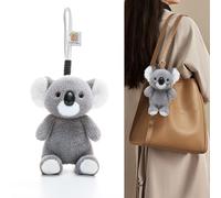 BOYIFEIJIE Porte-clés koala, peluche koala douce, koaly réaliste, guérison émotionnelle, cadeau de voyage et d'anniversaire