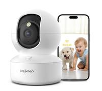 BoyKeep Caméra pour animaux de compagnie, caméra pour chien 2K 3MP, caméras WiFi 360° avec application, caméras intérieures pour bébé, chat, chiot, vidéosurveillance, audio bidirectionnel, vision