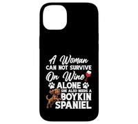 Boykin Spaniel Maman amoureuse des animaux Une femme Boykin Spaniel Coque pour iPhone 14 Plus