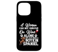 Boykin Spaniel Maman amoureuse des animaux Une femme Boykin Spaniel Coque pour iPhone 14 Pro Max