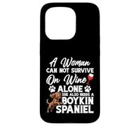 Boykin Spaniel Maman amoureuse des animaux Une femme Boykin Spaniel Coque pour iPhone 15 Pro