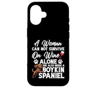 Boykin Spaniel Maman amoureuse des animaux Une femme Boykin Spaniel Coque pour iPhone 16
