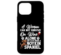 Boykin Spaniel Maman amoureuse des animaux Une femme Boykin Spaniel Coque pour iPhone 16 Pro Max