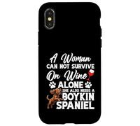 Boykin Spaniel Maman amoureuse des animaux Une femme Boykin Spaniel Coque pour iPhone X/XS