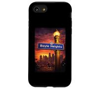 Boyle Heights East Los Angeles California 323 LA Plaque de Rue Coque pour iPhone SE (2020) / 7/8