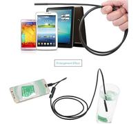 BOYOU Endoscope numerique 7mm lentille de la caméra de mise au point 2M étanche 6 LED endoscope Android mini-endoscope câble USB