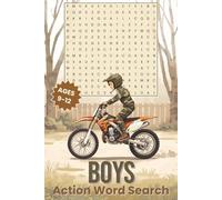 Boys Action Word Search: Military Missions, Crime Files, War Words, and Extreme Rides for Ages 9-12