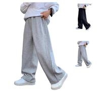 Boys Baggy Joggers Wide Straight Leg Sweatpants Kids Elastic Waist Jogging Pants Fashion Teen Boys Loose Tracksuit Bottoms Athletic Cargo Pants Casual Barrel School Trousers