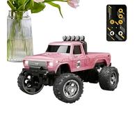 Boys Car Toy - Camion à Distance électrique, Petit véhicule Hors Route | Mini Coureur Rechargeable de 2,4 GHz, Effets de lumière LED, Conception Robuste à l'échelle 1:64, Jouet Fun for Kids en Plein