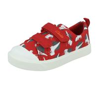 Boys Clarks City Bright Variety Detaillées Canvas Chaussures