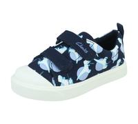 Boys Clarks City Bright Variety Detaillées Canvas Chaussures