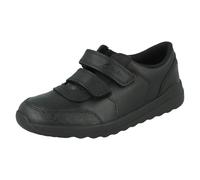 Boys Clarks Double Strap Leather School Shoes With Toe Bumpers DAZE 2 STEP K