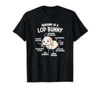 Boys Girls Anatomy of Mini Holland Lop Bunny Rabbit Lover T-Shirt