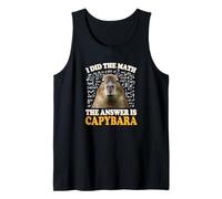 Boys Girls Kids I Did The Math Answer Capybara Meme Lover Débardeur