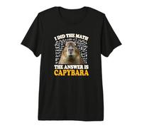 Boys Girls Kids I Did The Math Answer Capybara Meme Lover T-Shirt Haut de Gamme