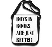 Boys in Books are Just Better Sac à bandoulière Blanc