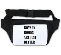Boys in Books are Just Better Sac banane Blanc