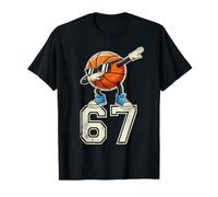 Boys Kids 67 Six Seven Sunglasses Dabbing Basketball Lover T-Shirt