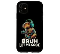 Boys Kids Video Gamer Let Me Cook Meme Lover Bruh Capybara Coque pour iPhone 11