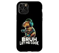 Boys Kids Video Gamer Let Me Cook Meme Lover Bruh Capybara Coque pour iPhone 11 Pro