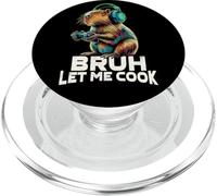 Boys Kids Video Gamer Let Me Cook Meme Lover Bruh Capybara PopSockets PopGrip pour MagSafe