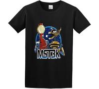 Boys Mystery Science Theater 3000 Robots T-Shirt Men's Black Unisex Tee Manches Courtes(XX-Large)