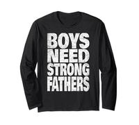 Boys Need Strong Men Biblique Père Role Models Heritage Manche Longue