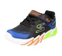 Boys Skechers Lumière Up Hook And Loop Baskets Casual Flex Glow Bolt 400138