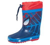 Boys Spiderman Tie Top Wellington Boots Navy/Red EU 31 / UK 12 Child