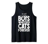 Boys Whatever Cats Forever Citation Amusante pour Amoureux des Chats Noirs Débardeur
