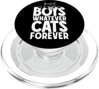 Boys Whatever Cats Forever Citation Amusante pour Amoureux des Chats Noirs PopSockets PopGrip pour MagSafe