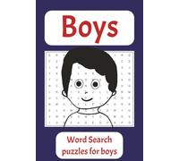 Boys Word Search: Fun and easy puzzles for boys, in large print-perfect for young dino and space fans! ( 6x9 inches, 110 pages, 50 puzzles ) Gift for vacations, Holliday and freetime