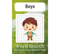 Boys Word Search Puzzle Book: Word Searches with Easy to Read Print about Boys wor, Children words, Kids words and More | 6x9 inches, 110 pages | 50+ ... Gift for Vacations, Holidays and Free Times