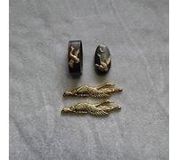 Boyu Japanese Samurai Sword KOSHIRAE -Fuchi Kashira Menuki HJ01-HJ77 (BTH43, 1.57in-1.45in, 1.49in-1.33in,)