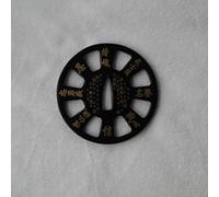 Boyu Japanese Samurai Sword Koshirae - Tsuba Iron Carved 001-026 (TDH002, 3.07/2.87in,)