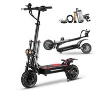 BOYUEDA S3-Trottinette Électrique-Moteur 6000W-Batterie 60V 38Ah 85KM/H-Autonomie 120KM-Pneus 11 Pouces-Noir