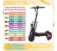 BOYUEDA S5-11 e-scooter 6000W double moteur 60V38AH batterie NFC activé App contrôle Escooter pneus silencieux Scooter électrique BOYUEDA S5-11