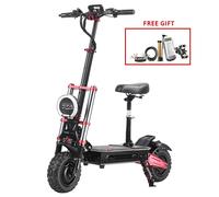 Boyueda S5-11 Trottinette Électrique, Moteur 2 X 3 000 W, Batterie 60 V 38 Ah, Pneus 11 Pouces, Vitesse Maximale 85 Km/H, Autonomie 120 Km, Doubles Freins À Disque Hydrauliques