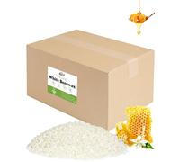 BOYUJK Pastilles de cire d'abeille blanches 4,5 kg, cire de bougie pour la fabrication de bougies, cire d'abeille pour produits cosmétiques, cire d'abeille bio pour cosmétiques pour le corps, soins de