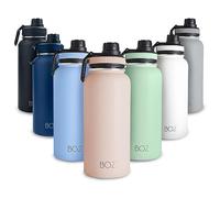 BOZ Gourde Isotherme En Acier Inoxydable XL (1 L / 32oz) Ouverture Large, Sans BPA, Isolation Sous Vide À Double Paroi, Bouteille d'Eau 1 litre (Rose)