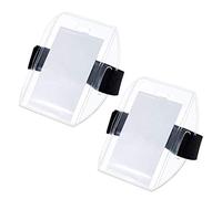 Bozaap Porte-Badge de Bras, Porte-Badge de Licence de Carte d'identité de Brassard Porte-étiquette de nom Clair pour Le portier du Personnel de sécurité des Travailleurs d'urgence