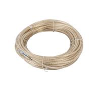 Bozamet Câble TIR Forgé 34 m avec Âme en Acier, Corde de Bâche de 6 mm de Diamètre pour Camion et Semi-Remorque, Résistance à la Traction 120 kg avec Gaine de Protection PVC