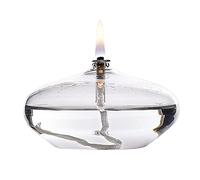 BOZHEN Lampe à Huile de Verre Transparente Lampe de kérosène d'éclairage d'urgence Décoration de Verre créative Lampe à Huile pour intérieur Lampe de Beurre ménagère sans fumée H-6 cm