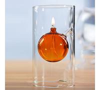BOZHEN Lampe à Huile ménagère sans fumée Lampe de Beurre d'éclairage d'urgence Lampe de kérosène pour intérieur Lampe à Huile de Verre Transparente Décoration de Verre créative