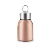 Boziee 280ML petite bouteille thermos en acier inoxydable, sans BPA, bouteille sous vide portable pour boissons chaudes et froides, or rose